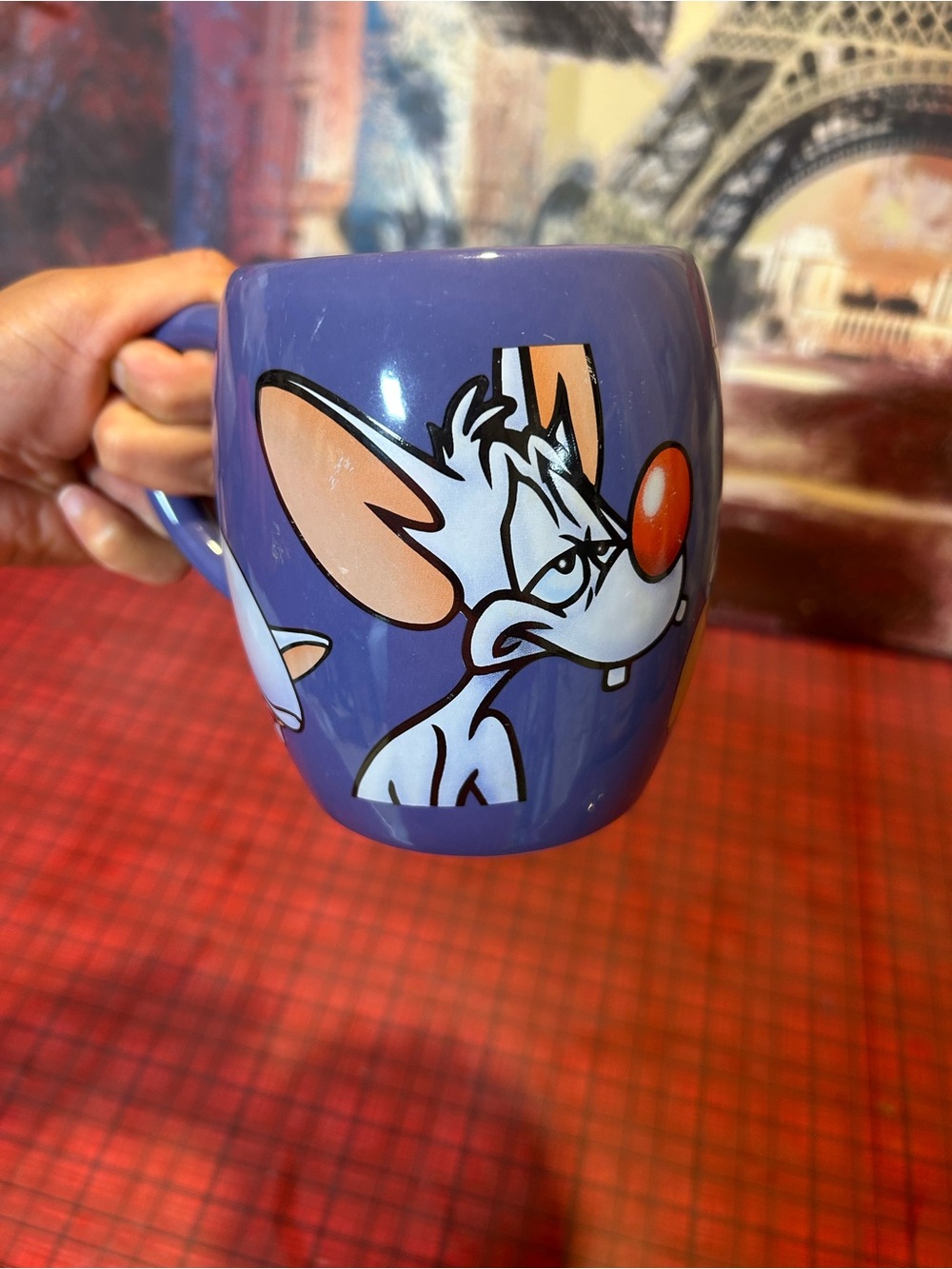 Vintage Super Rare Oversized Pinky And The Brain Mug